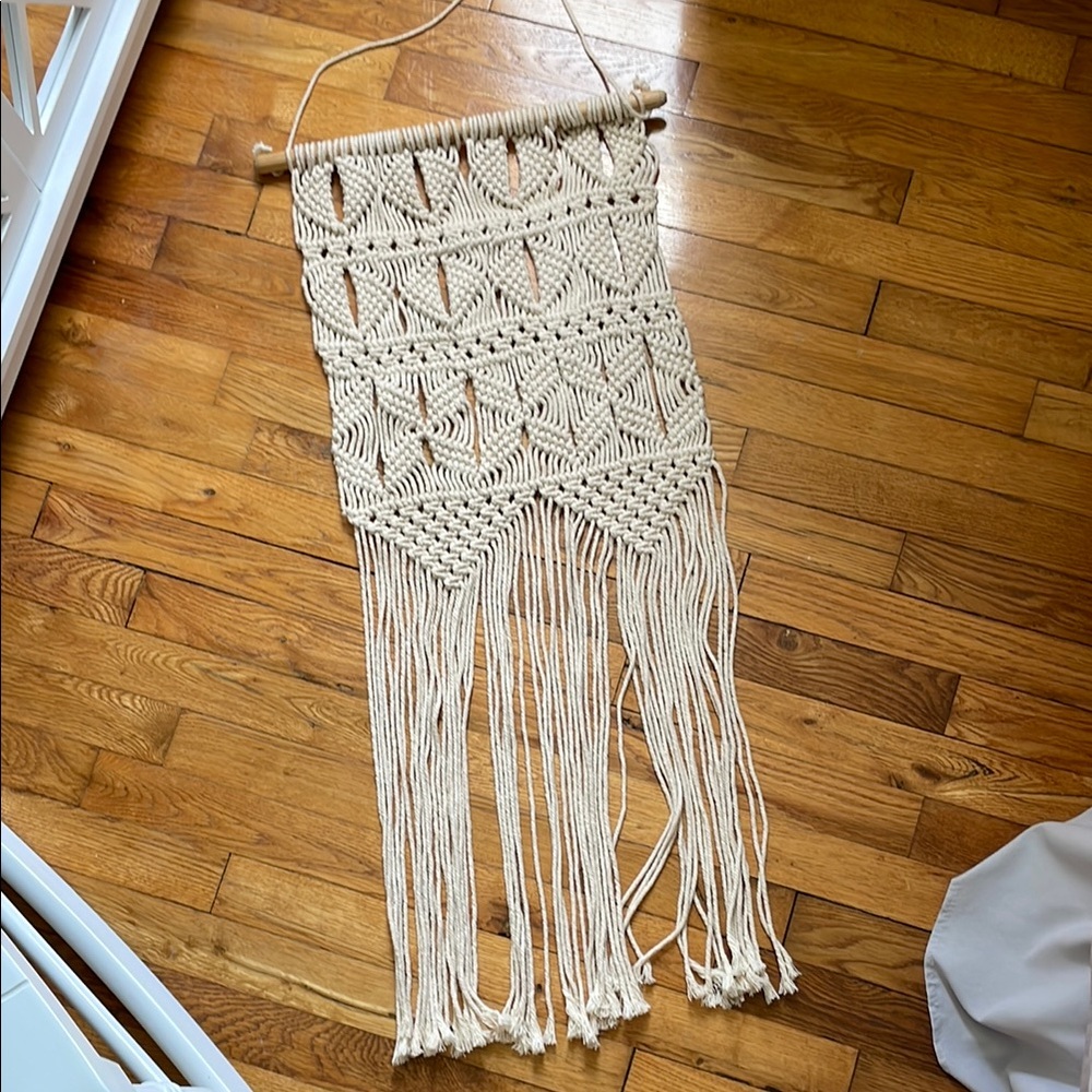 Cream Macrame Wall Hanging